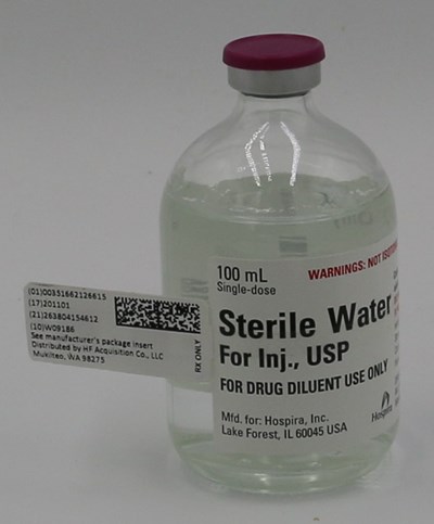 Serialized Label (51662 1266 1 Sterile Water Serialized Label)